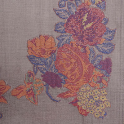 KASHKHA HANDMADE EMBROIDERED WOOL SHAWL 2