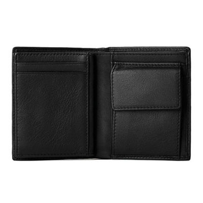 BRAUN BÜFFEL Braun Buffel Stitch Bifold Vertical Wallet With Coin Compartment in Black 5