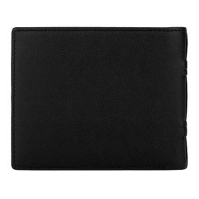 BRAUN BÜFFEL Braun Buffel Stitch Bifold Wallet With Coin Compartment in Black 3