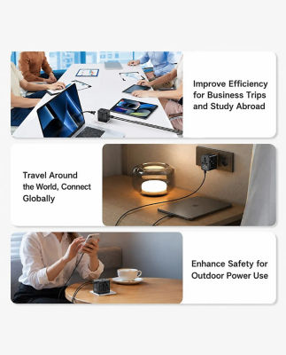Olloes GaN 140W Universal Travel Adapter 6