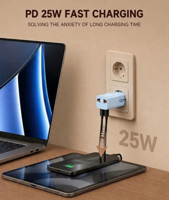 Olloes GaN 25W Universal Mini Travel Adapter 6