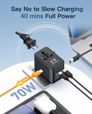 Olloes GaN 70W Universal Travel Adapter 3