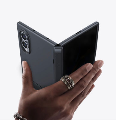 TORRAS phone case Ostand L1 for Samsung Galaxy Z Fold 8 Black 3