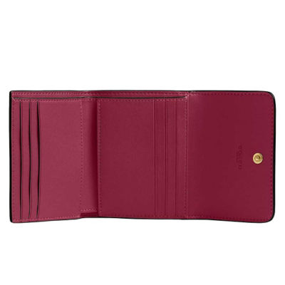 COACH Mila Small Flap Wallet Dark Fuchsia CAO13 3