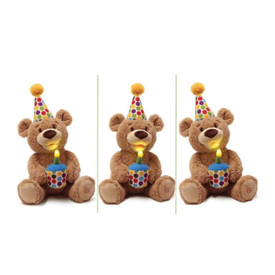 Gund Happy Birthday Bear Animated Plush Toy 14" 4