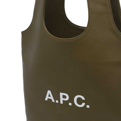 A.P.C. Ninon Small Tote Bag Kaki Militaire PUAAT-M61861 4