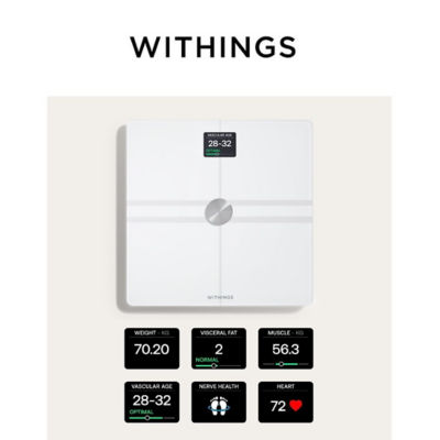 Withings Body Comp, Wi-Fi, Cardio, Nerve Black 3