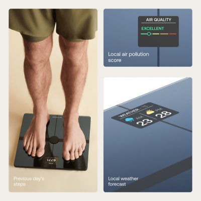 Withings Body Smart, Body Comp, Heart Rate, Black 8