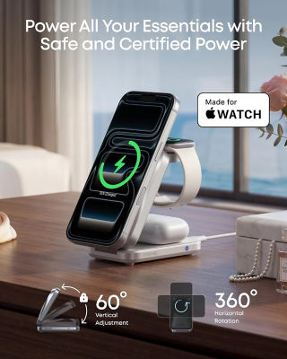 Anker Prime 3-in-1 Wireless Charging Station 25W Magnetic Charger B25N1 7