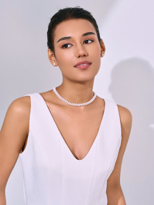 Pearly Lustre Elegant Freshwater Pearl Necklace WN00840 5