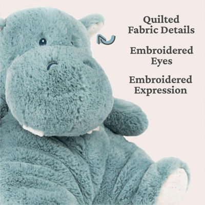 Gund Oh So Snuggly Hippo 12.5" Plush Toy 8
