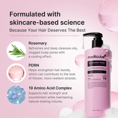MEDICUBE Rosemary PDRN Cooling Thickening Shampoo 3