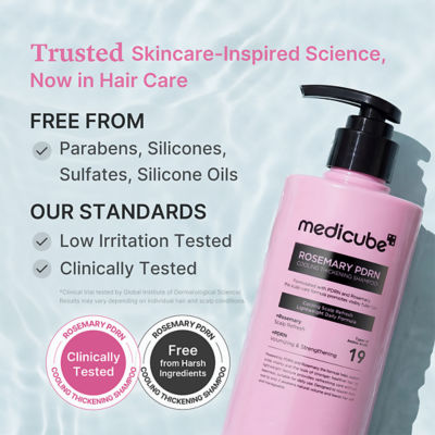 MEDICUBE Rosemary PDRN Cooling Thickening Shampoo 7