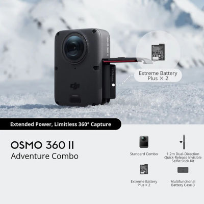DJI Osmo 360 II 8K 360° Camera, Adventure Combo 13