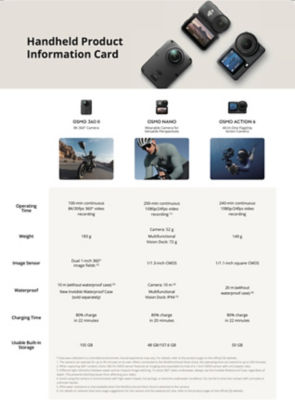 DJI Osmo 360 II 8K 360° Camera, Standard Combo 14