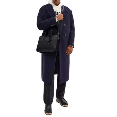 COACH Isaac Workbag In Signature Canvas Charcoal Signature CV970 6
