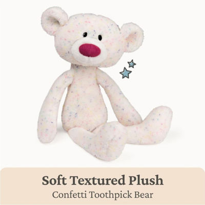 Gund Toothpick Bear 15" Plush Toy - Confetti 7