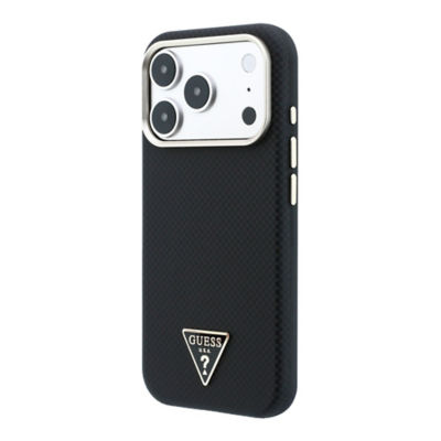 Guess PU Kevlar With Triangle Logo MagSafe Case For iPhone 18 Pro Max 4