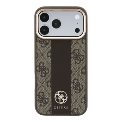 Guess 4G With Stripe & Metal Logo MagSafe Case For iPhone 18 Pro Max 3