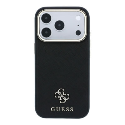 Guess Saffiano With Small 4G & Classic Logo MagSafe Case For iPhone 18 Pro Max 3