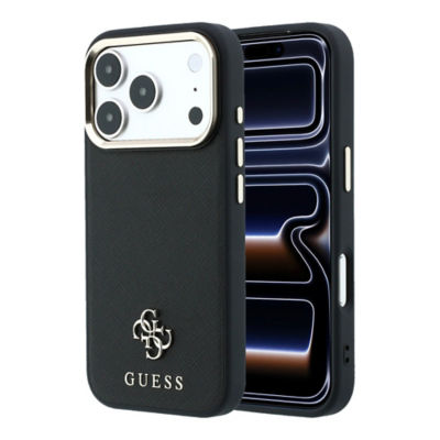 Guess Saffiano With Small 4G & Classic Logo MagSafe Case For iPhone 18 Pro Max 6