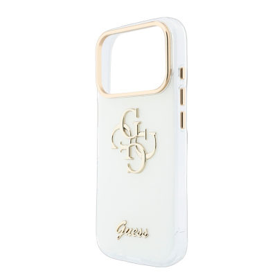 Guess Big 4G & Script Metal Logo IML Case For iPhone 18 Pro Max 7