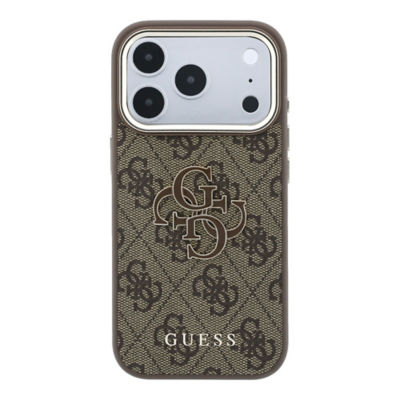 Guess Big 4G Resin Colored Logo & Classic Logo PU Case For iPhone 18 Pro Max 3