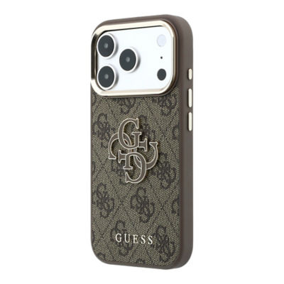 Guess Big 4G Resin Colored Logo & Classic Logo PU Case For iPhone 18 Pro Max 4