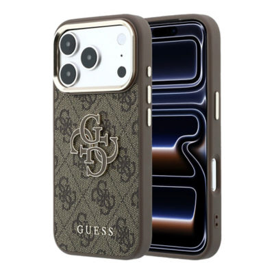 Guess Big 4G Resin Colored Logo & Classic Logo PU Case For iPhone 18 Pro Max 6