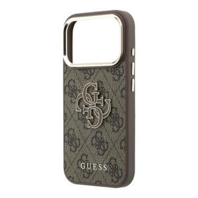 Guess Big 4G Resin Colored Logo & Classic Logo PU Case For iPhone 18 Pro Max 7