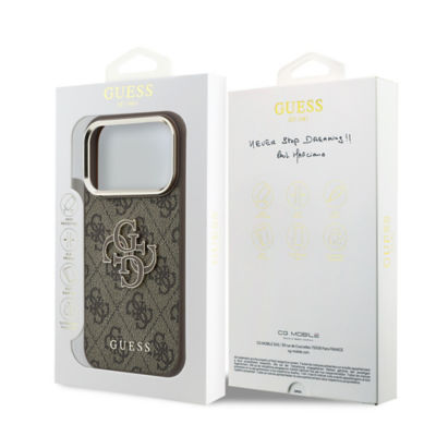 Guess Big 4G Resin Colored Logo & Classic Logo PU Case For iPhone 18 Pro Max 9