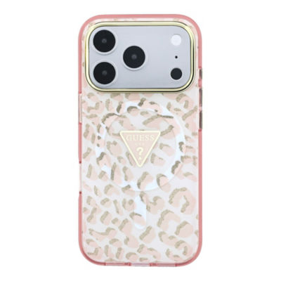 Guess Leopard Glitter MagSafe Case For iPhone 18 Pro Max 3
