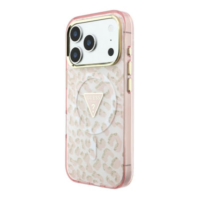 Guess Leopard Glitter MagSafe Case For iPhone 18 Pro Max 4