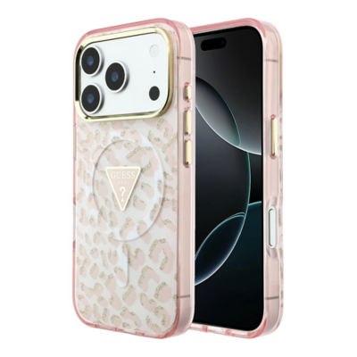Guess Leopard Glitter MagSafe Case For iPhone 18 Pro Max 5