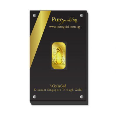 Puregold.sg 1g SG Merlion Classic Gold Bar 4