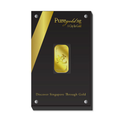 Puregold.sg 2g Golden Snake Gold Bar 5