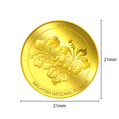 Puregold.sg 5g Hibiscus Gold Medallion 3