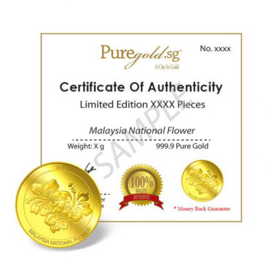 Puregold.sg 5g Hibiscus Gold Medallion 4