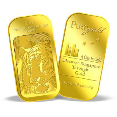 Puregold.sg 2g Golden Tiger Gold Bar 3