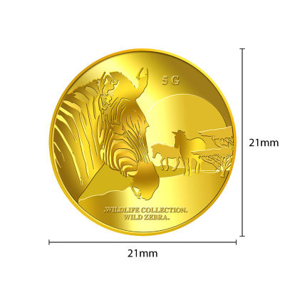 Puregold.sg 5g Zebra Gold Medallion 3