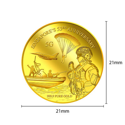 Puregold.sg 5g SG 53rd Anniversary Gold Medallion (YEAR 2018) 3