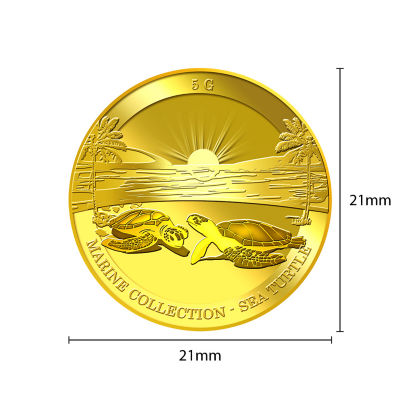 Puregold.sg 5g Sea Turtle Gold Medallion 3