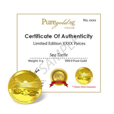 Puregold.sg 5g Sea Turtle Gold Medallion 4