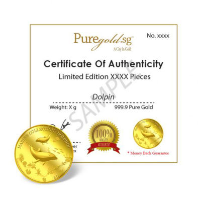 Puregold.sg 5g Dolphin Gold Medallion 4