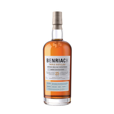 BENRIACH TRIPLE DISTILLED 25 YEARS OLD SINGLE MALT SCOTCH WHISKY 700ML 1