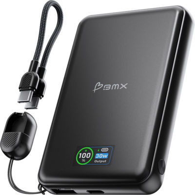 BMX SolidSafe 10000mAh 30W Solid State Wired Power Bank 3