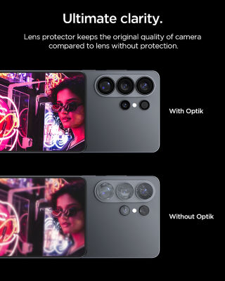 SPIGEN [2 Pack] Spigen Samsung S26 Ultra Camera Lens Protector 6.9" EZ Fit Optik Pro HD Tempered Glass 3