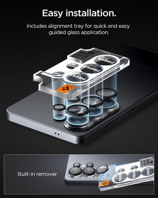 SPIGEN [2 Pack] Spigen Samsung S26 Ultra Camera Lens Protector 6.9" EZ Fit Optik Pro HD Tempered Glass 6
