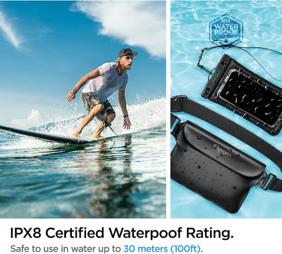 SPIGEN Aqua Shield Waterproof Case / Bag (Waist) Set Black A621 4