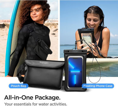 SPIGEN Aqua Shield Waterproof Case / Bag (Waist) Set Black A621 5